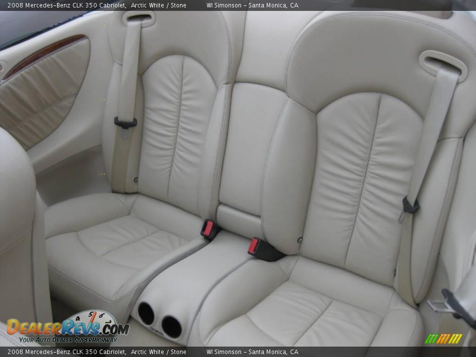 2008 Mercedes-Benz CLK 350 Cabriolet Arctic White / Stone Photo #19