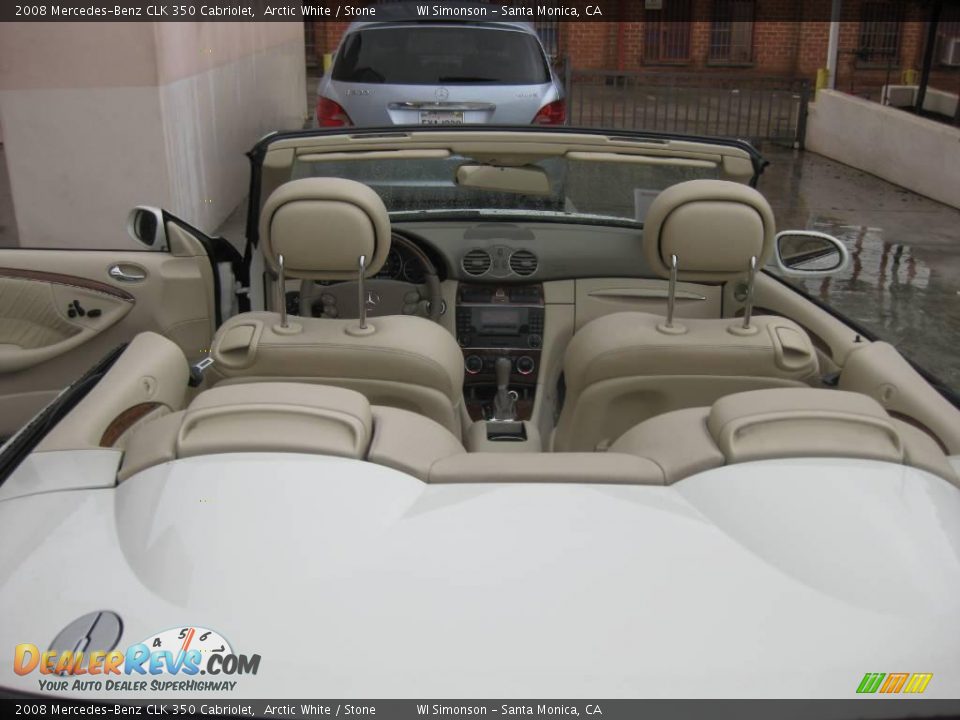 2008 Mercedes-Benz CLK 350 Cabriolet Arctic White / Stone Photo #22