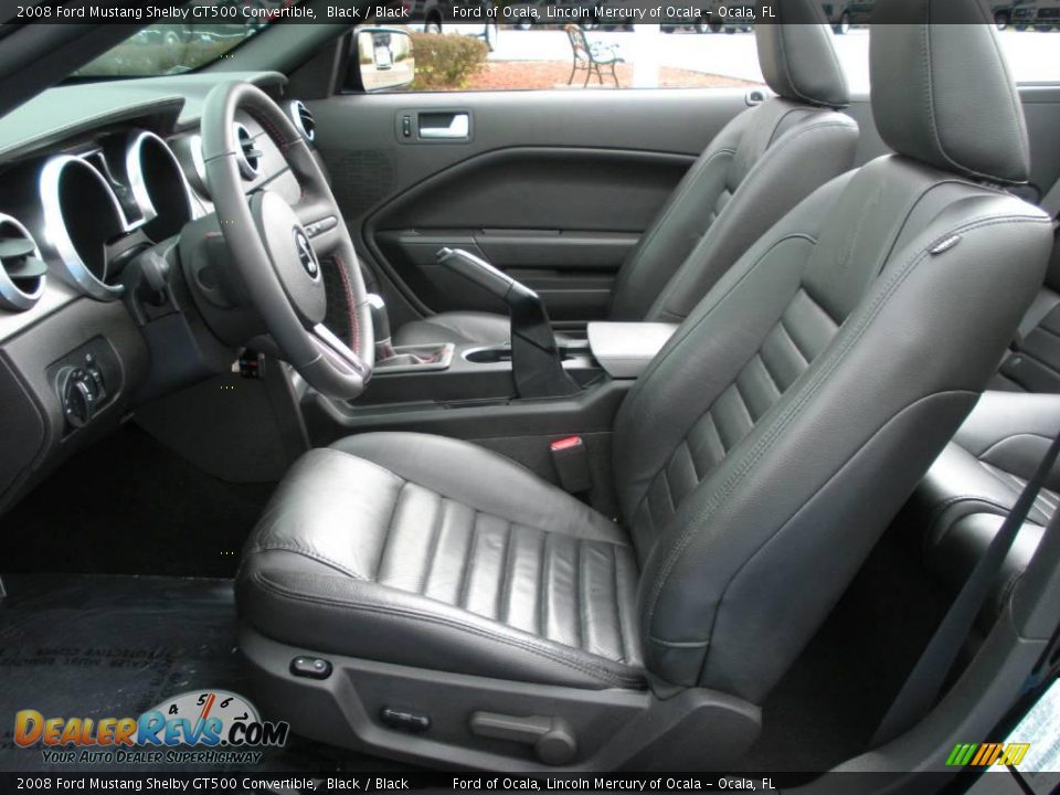 2008 Ford Mustang Shelby GT500 Convertible Black / Black Photo #19