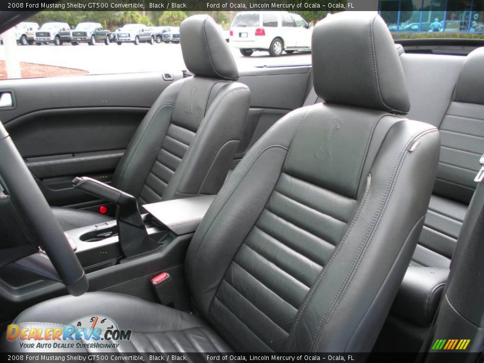2008 Ford Mustang Shelby GT500 Convertible Black / Black Photo #20