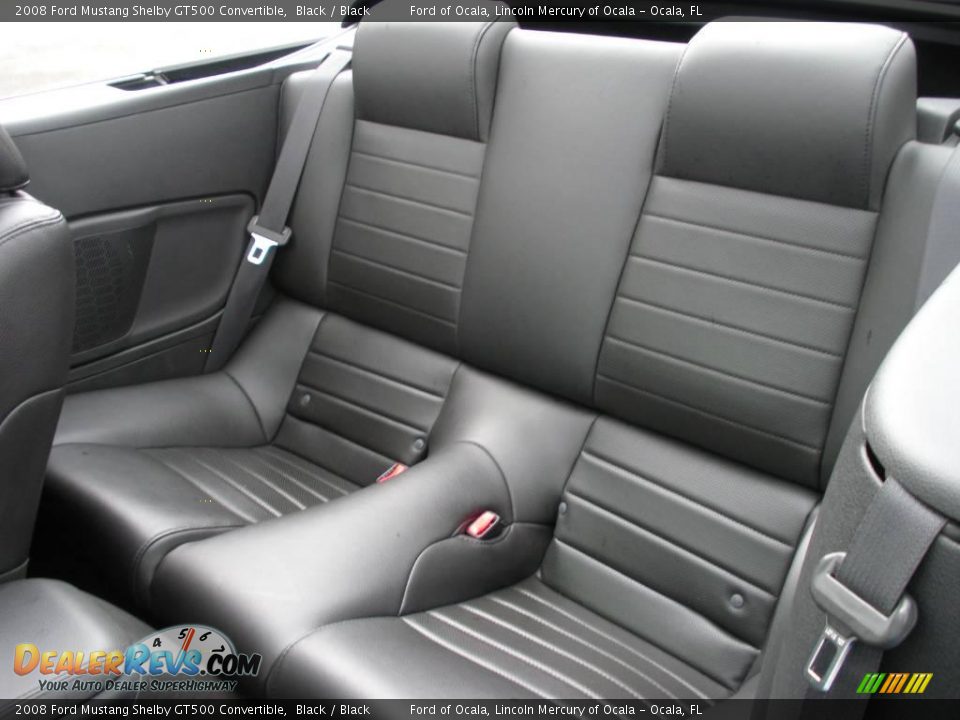 2008 Ford Mustang Shelby GT500 Convertible Black / Black Photo #21