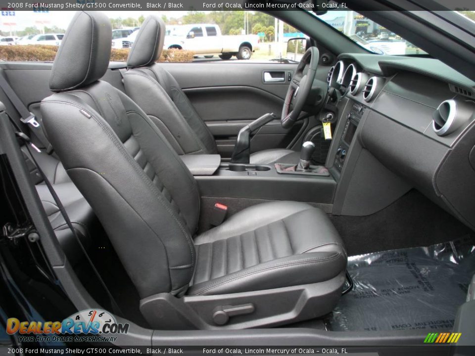 2008 Ford Mustang Shelby GT500 Convertible Black / Black Photo #22