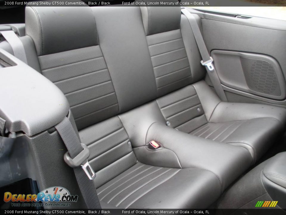 2008 Ford Mustang Shelby GT500 Convertible Black / Black Photo #25
