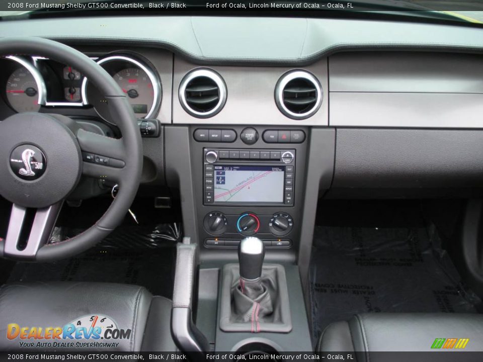 2008 Ford Mustang Shelby GT500 Convertible Black / Black Photo #26