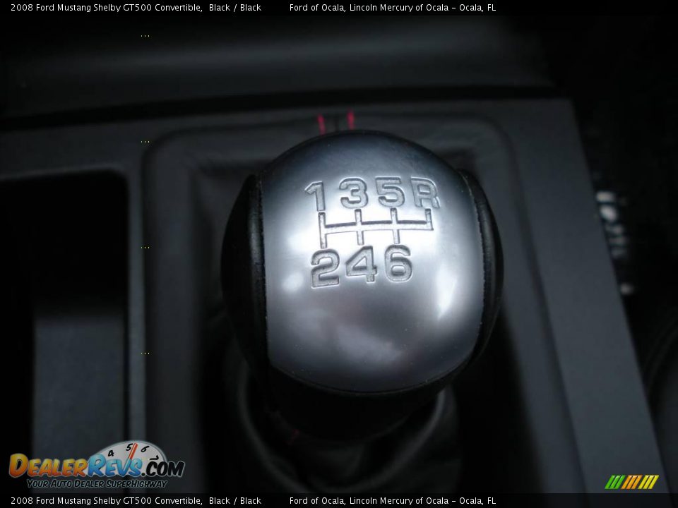2008 Ford Mustang Shelby GT500 Convertible Black / Black Photo #32