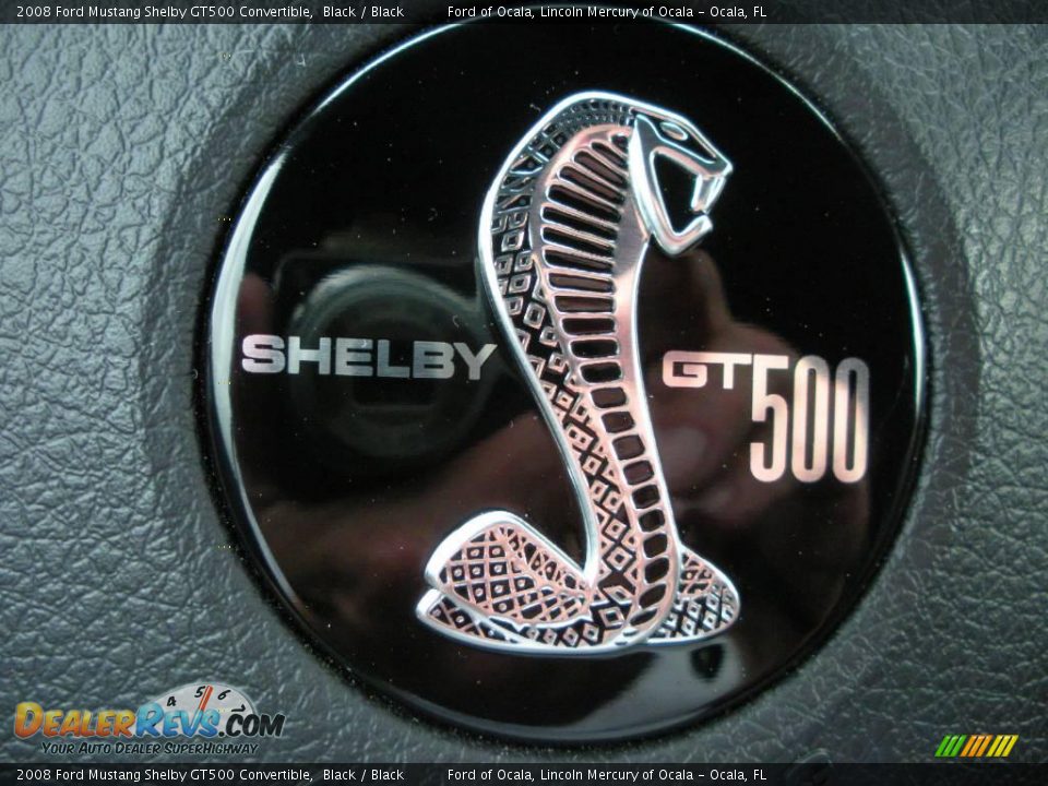 2008 Ford Mustang Shelby GT500 Convertible Black / Black Photo #33