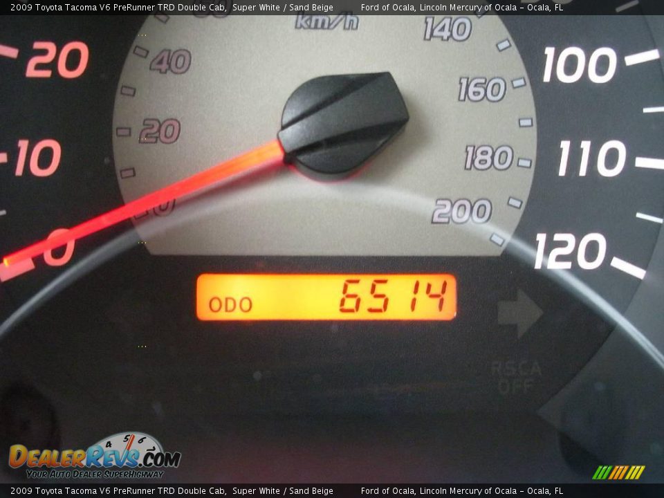 2009 Toyota Tacoma V6 PreRunner TRD Double Cab Super White / Sand Beige Photo #22