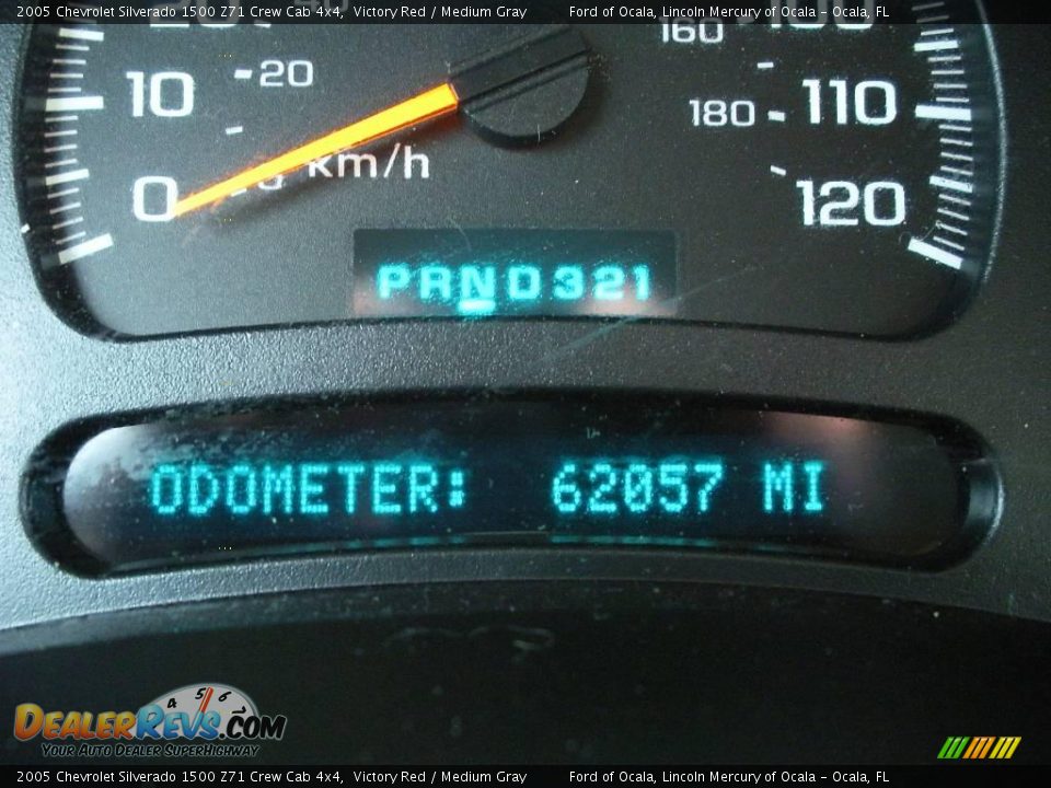 2005 Chevrolet Silverado 1500 Z71 Crew Cab 4x4 Victory Red / Medium Gray Photo #22