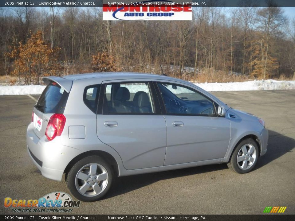 2009 Pontiac G3 Cosmic Silver Metallic / Charcoal Photo #2