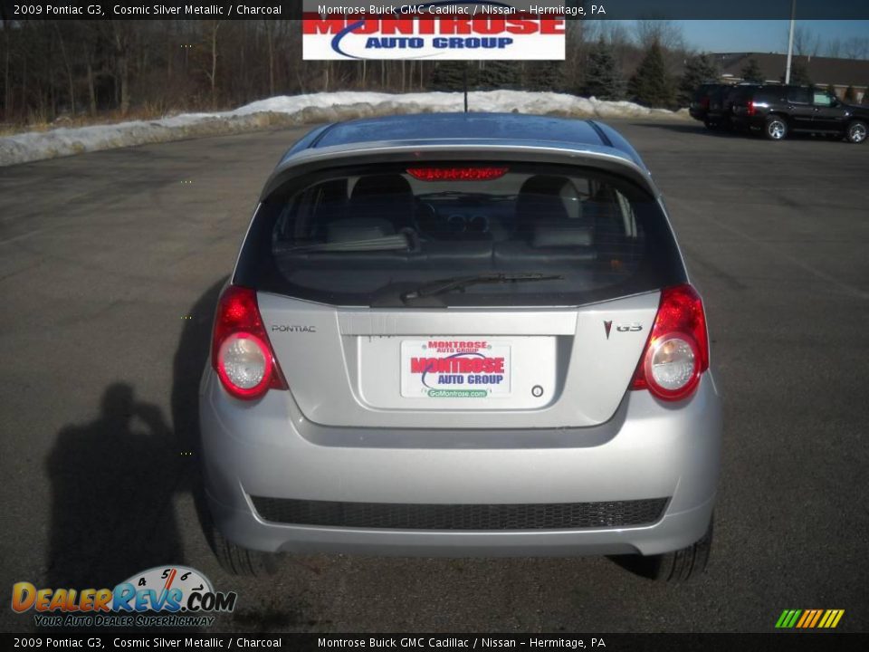 2009 Pontiac G3 Cosmic Silver Metallic / Charcoal Photo #4
