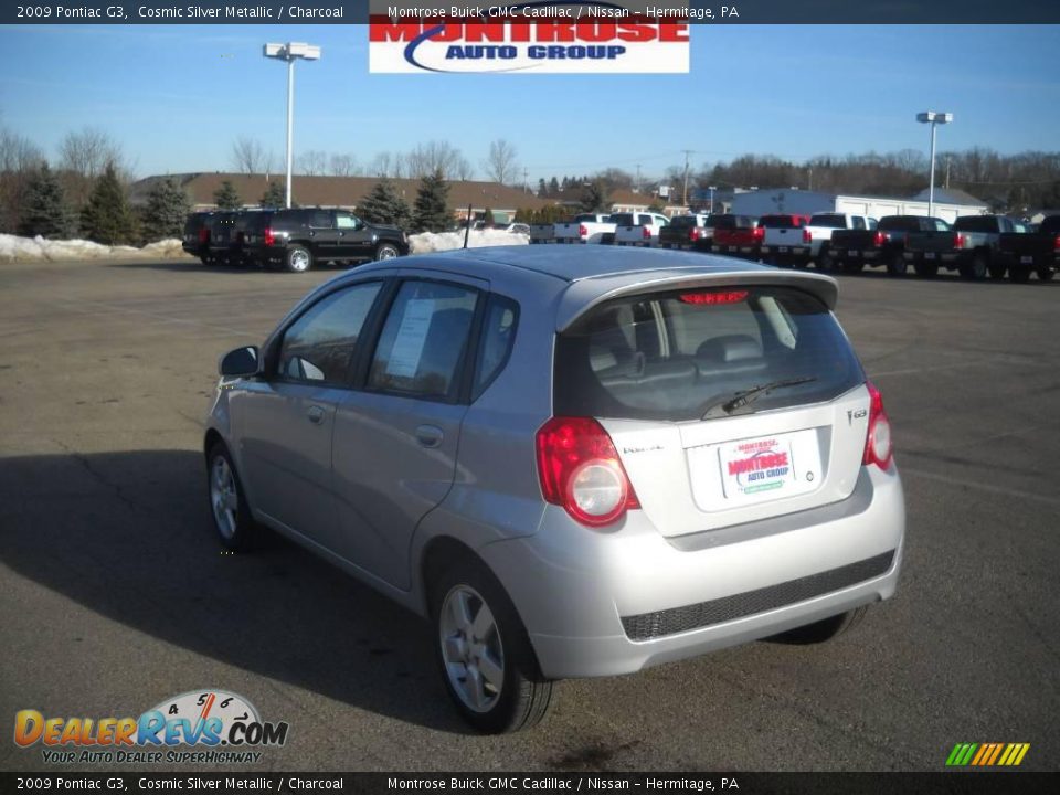 2009 Pontiac G3 Cosmic Silver Metallic / Charcoal Photo #5