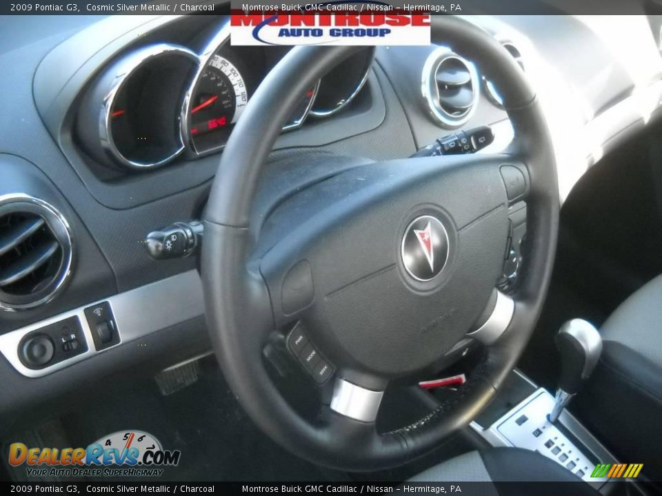 2009 Pontiac G3 Cosmic Silver Metallic / Charcoal Photo #9