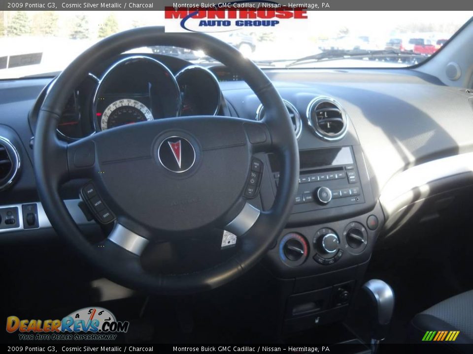 2009 Pontiac G3 Cosmic Silver Metallic / Charcoal Photo #13