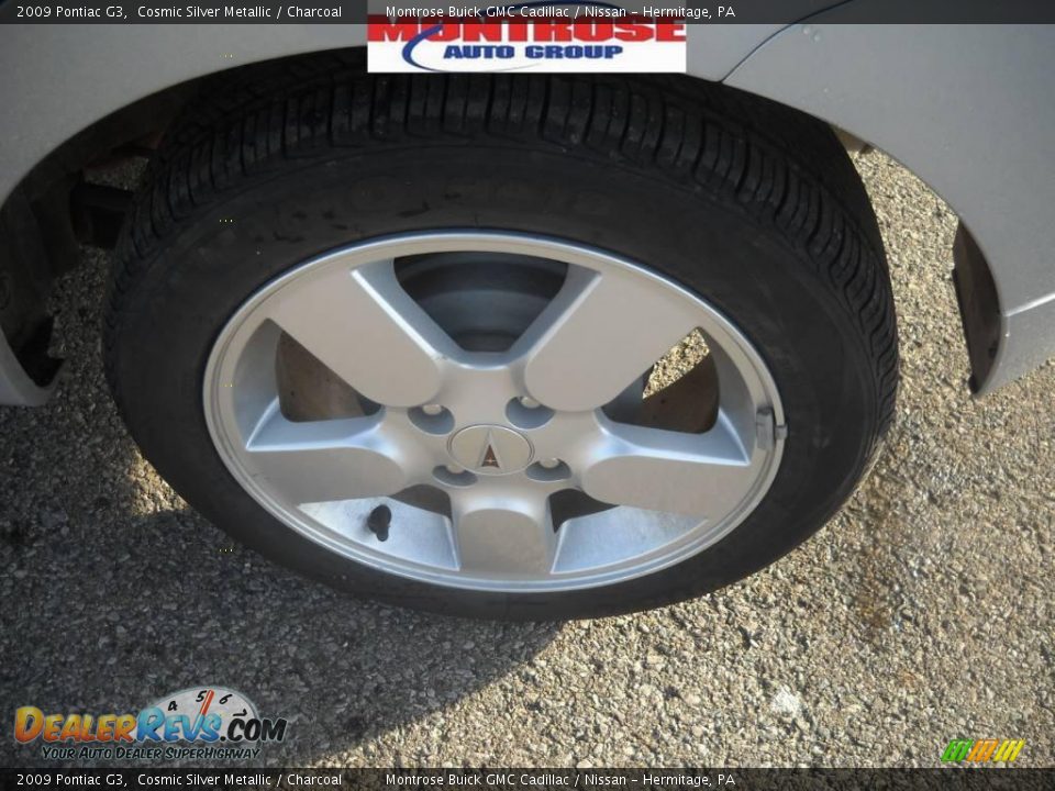 2009 Pontiac G3 Cosmic Silver Metallic / Charcoal Photo #15