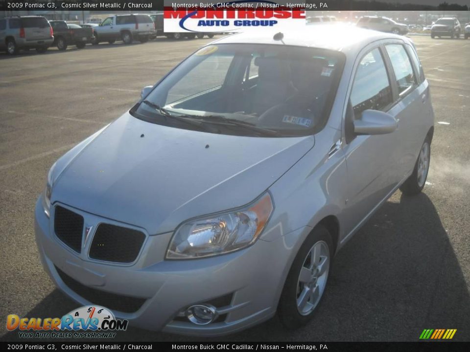 2009 Pontiac G3 Cosmic Silver Metallic / Charcoal Photo #19