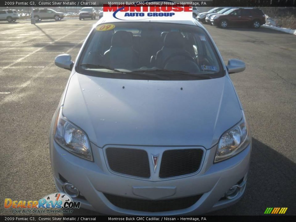 2009 Pontiac G3 Cosmic Silver Metallic / Charcoal Photo #20