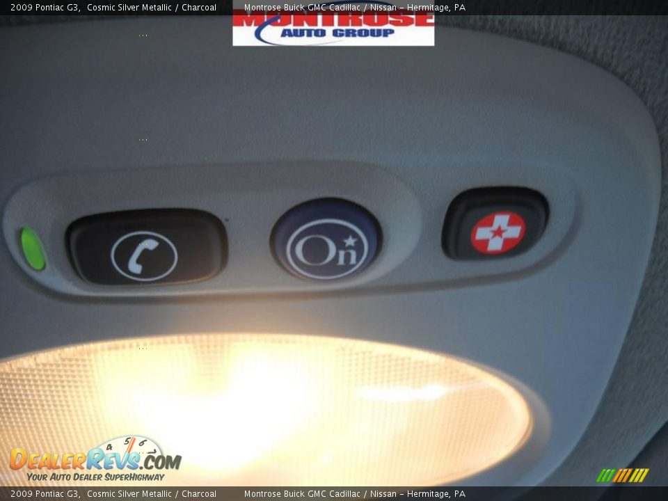 2009 Pontiac G3 Cosmic Silver Metallic / Charcoal Photo #28
