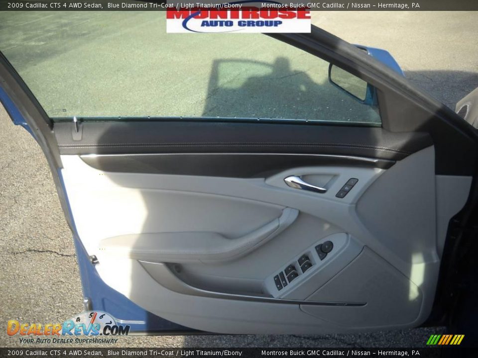 2009 Cadillac CTS 4 AWD Sedan Blue Diamond Tri-Coat / Light Titanium/Ebony Photo #8