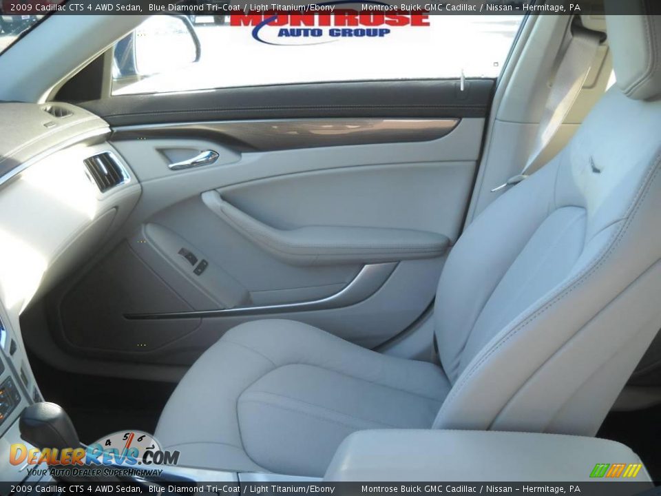2009 Cadillac CTS 4 AWD Sedan Blue Diamond Tri-Coat / Light Titanium/Ebony Photo #10
