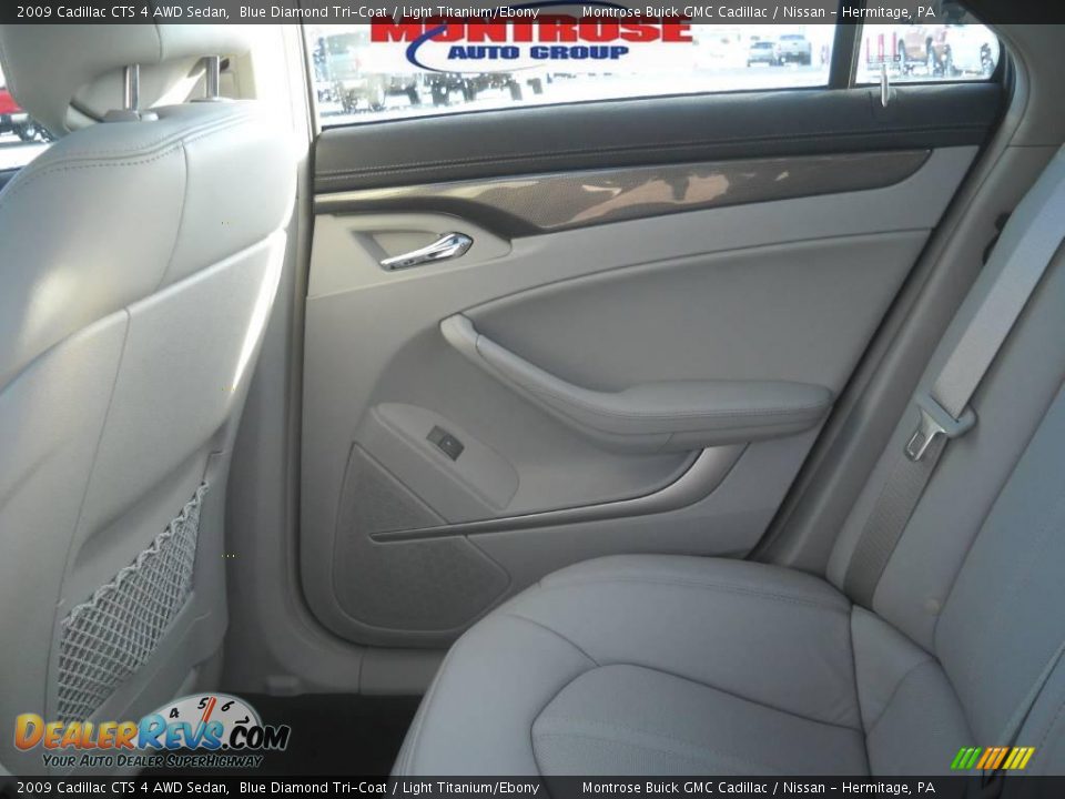 2009 Cadillac CTS 4 AWD Sedan Blue Diamond Tri-Coat / Light Titanium/Ebony Photo #13