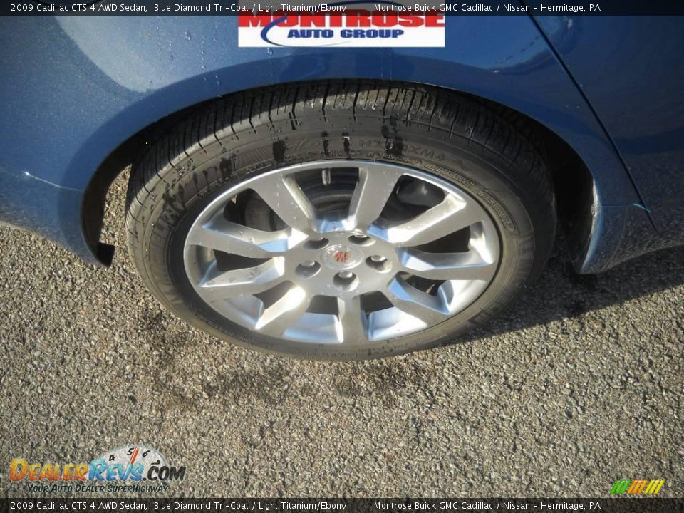 2009 Cadillac CTS 4 AWD Sedan Blue Diamond Tri-Coat / Light Titanium/Ebony Photo #23