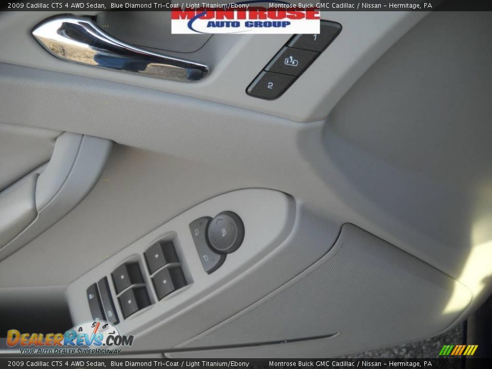2009 Cadillac CTS 4 AWD Sedan Blue Diamond Tri-Coat / Light Titanium/Ebony Photo #24