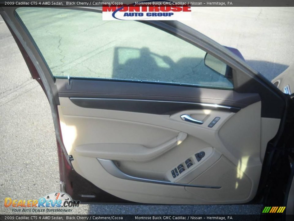 2009 Cadillac CTS 4 AWD Sedan Black Cherry / Cashmere/Cocoa Photo #8