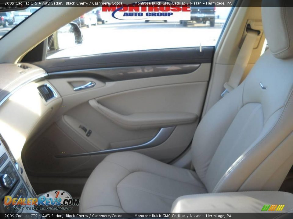 2009 Cadillac CTS 4 AWD Sedan Black Cherry / Cashmere/Cocoa Photo #10