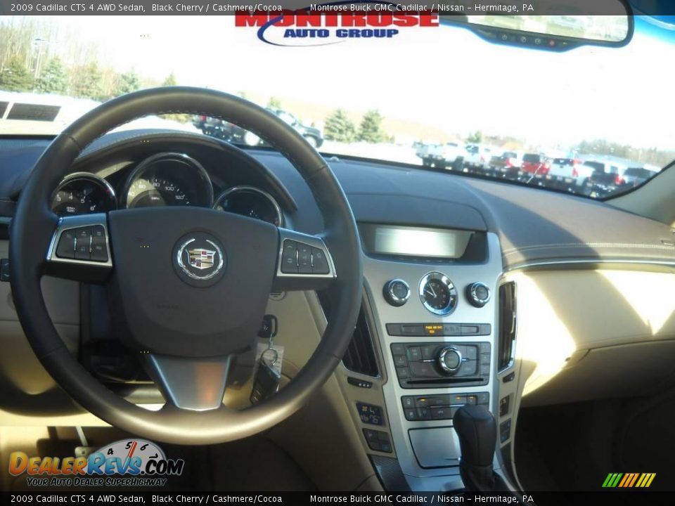 2009 Cadillac CTS 4 AWD Sedan Black Cherry / Cashmere/Cocoa Photo #13