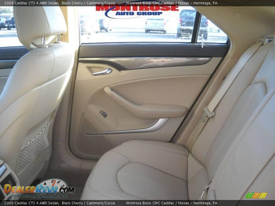 2009 Cadillac CTS 4 AWD Sedan Black Cherry / Cashmere/Cocoa Photo #14