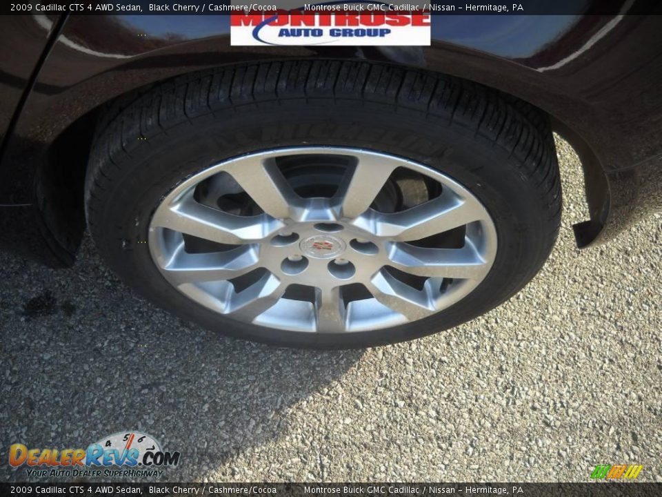 2009 Cadillac CTS 4 AWD Sedan Black Cherry / Cashmere/Cocoa Photo #15