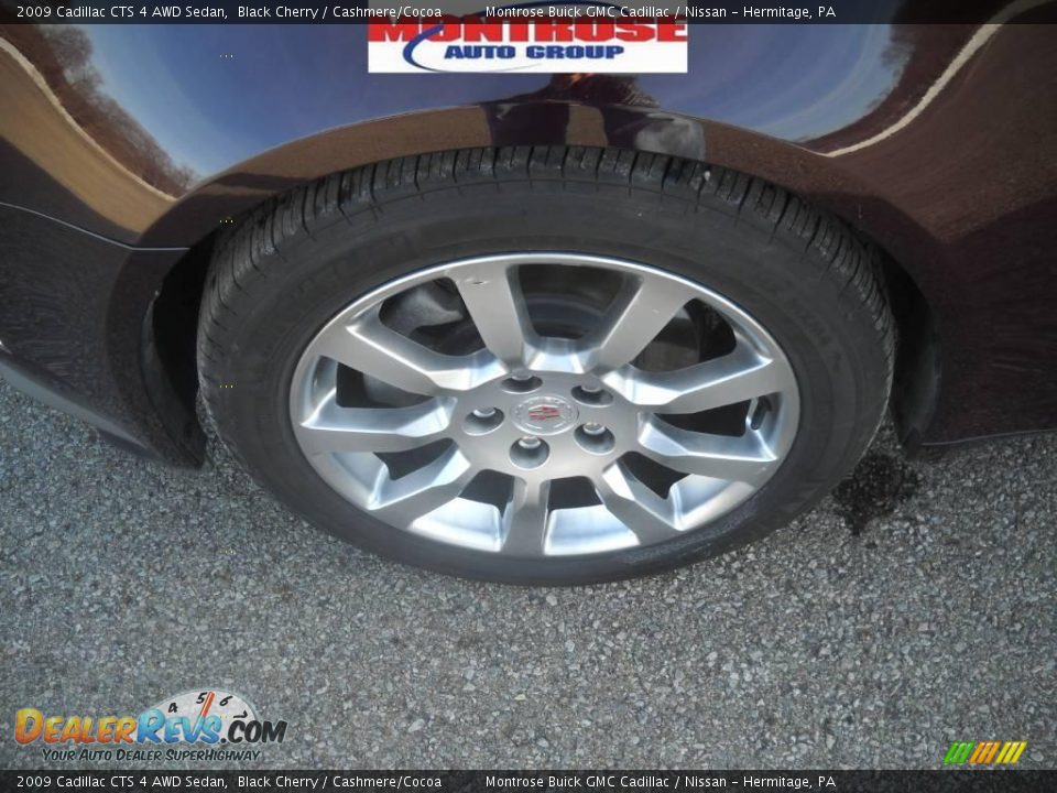 2009 Cadillac CTS 4 AWD Sedan Black Cherry / Cashmere/Cocoa Photo #17