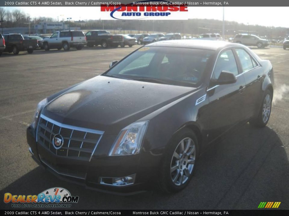 2009 Cadillac CTS 4 AWD Sedan Black Cherry / Cashmere/Cocoa Photo #19