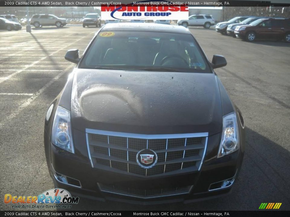 2009 Cadillac CTS 4 AWD Sedan Black Cherry / Cashmere/Cocoa Photo #20