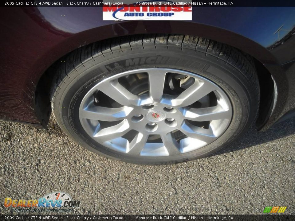 2009 Cadillac CTS 4 AWD Sedan Black Cherry / Cashmere/Cocoa Photo #23