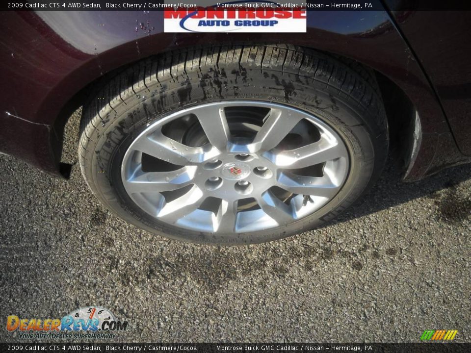 2009 Cadillac CTS 4 AWD Sedan Black Cherry / Cashmere/Cocoa Photo #24