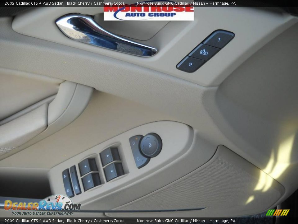 2009 Cadillac CTS 4 AWD Sedan Black Cherry / Cashmere/Cocoa Photo #25