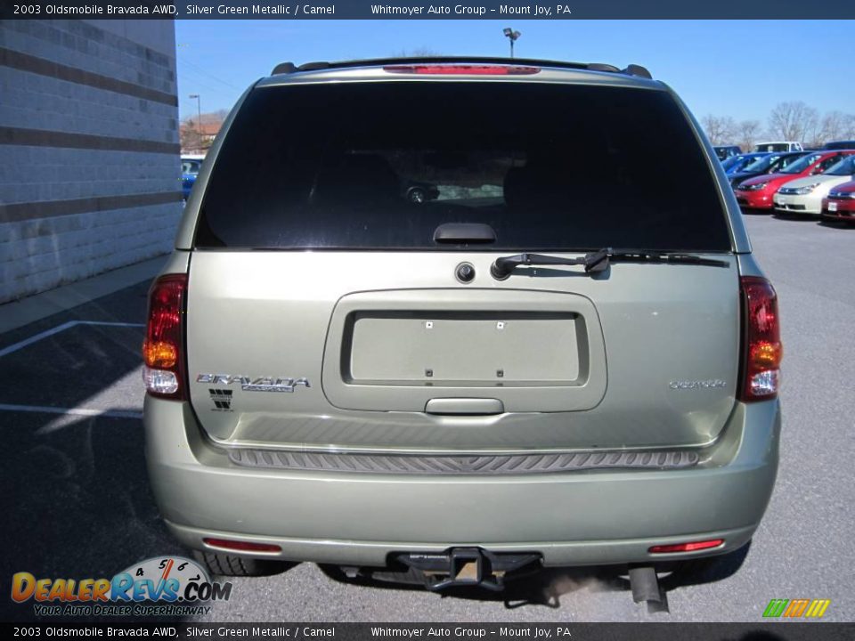 2003 Oldsmobile Bravada AWD Silver Green Metallic / Camel Photo #9