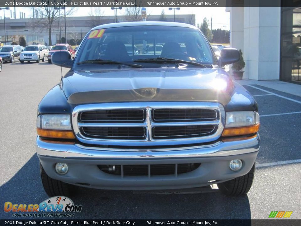 2001 Dodge Dakota SLT Club Cab Patriot Blue Pearl / Dark Slate Gray Photo #2