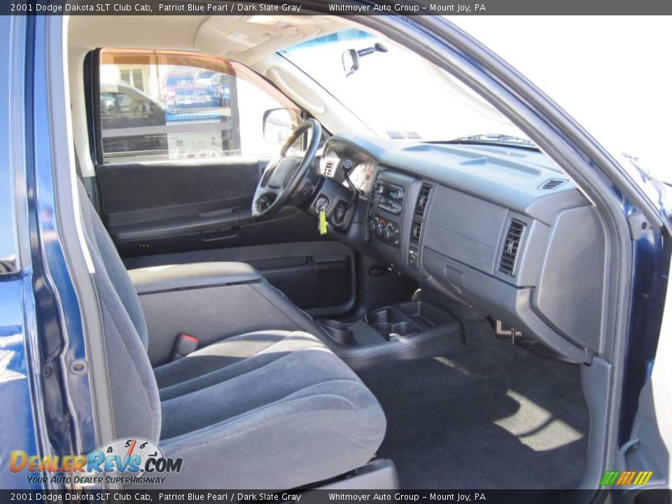 2001 Dodge Dakota SLT Club Cab Patriot Blue Pearl / Dark Slate Gray Photo #5