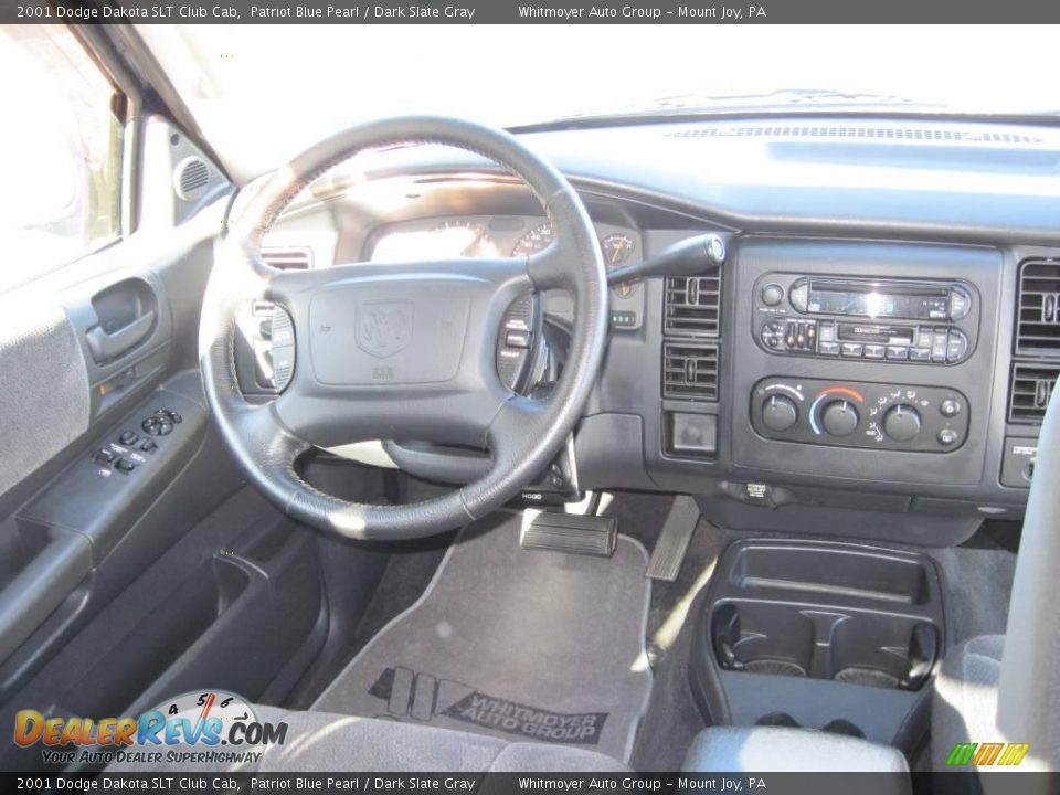 2001 Dodge Dakota SLT Club Cab Patriot Blue Pearl / Dark Slate Gray Photo #7