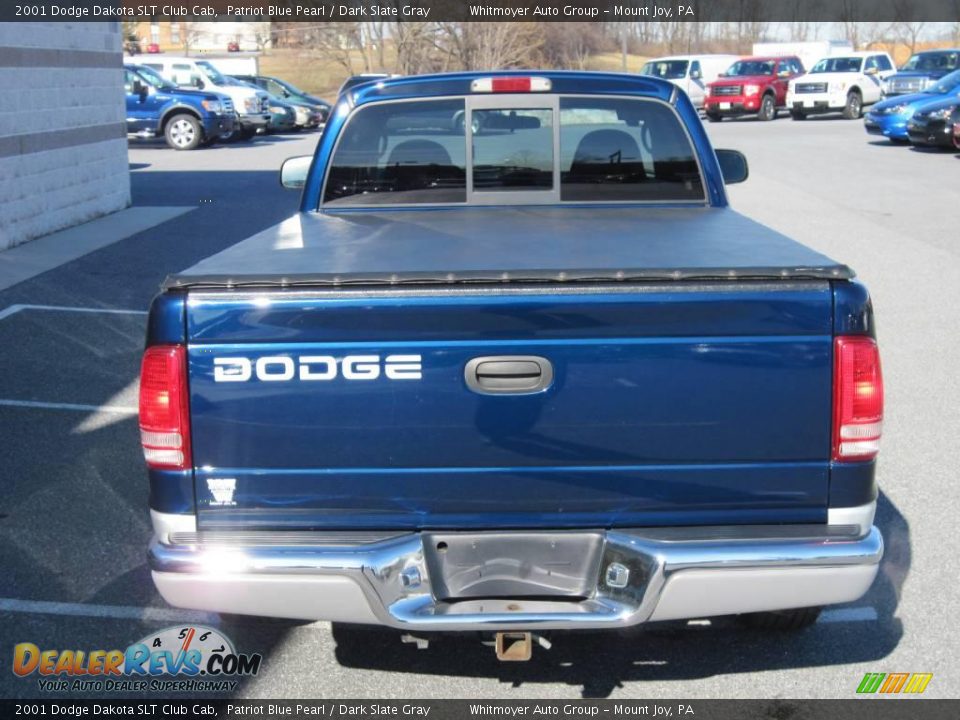 2001 Dodge Dakota SLT Club Cab Patriot Blue Pearl / Dark Slate Gray Photo #8
