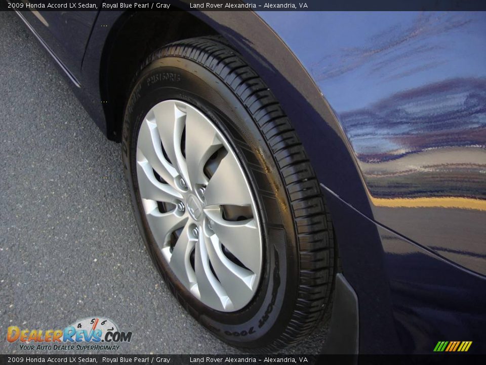 2009 Honda Accord LX Sedan Royal Blue Pearl / Gray Photo #8