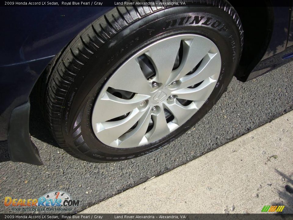 2009 Honda Accord LX Sedan Royal Blue Pearl / Gray Photo #9