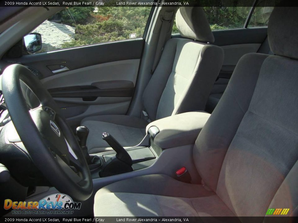 2009 Honda Accord LX Sedan Royal Blue Pearl / Gray Photo #10