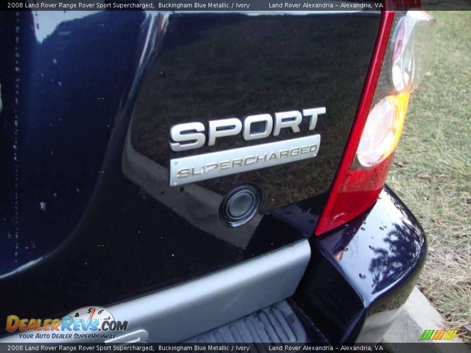2008 Land Rover Range Rover Sport Supercharged Buckingham Blue Metallic / Ivory Photo #4