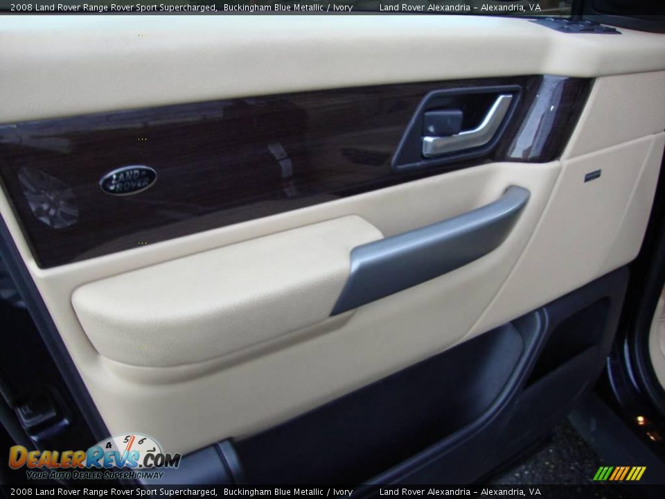 2008 Land Rover Range Rover Sport Supercharged Buckingham Blue Metallic / Ivory Photo #11