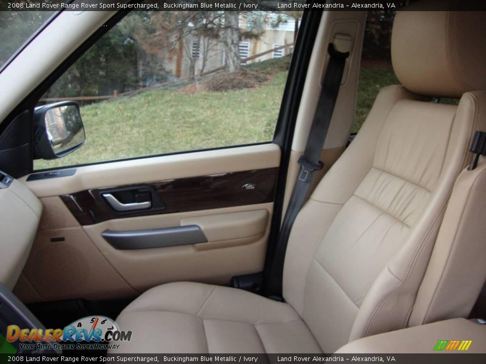 2008 Land Rover Range Rover Sport Supercharged Buckingham Blue Metallic / Ivory Photo #14