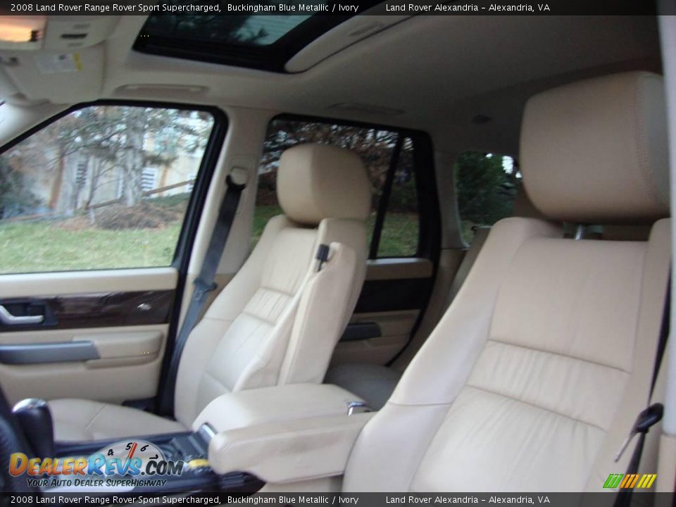 2008 Land Rover Range Rover Sport Supercharged Buckingham Blue Metallic / Ivory Photo #15