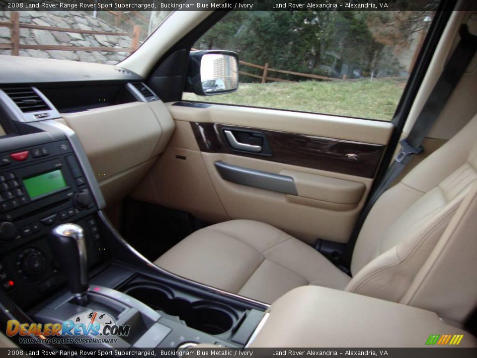 2008 Land Rover Range Rover Sport Supercharged Buckingham Blue Metallic / Ivory Photo #17